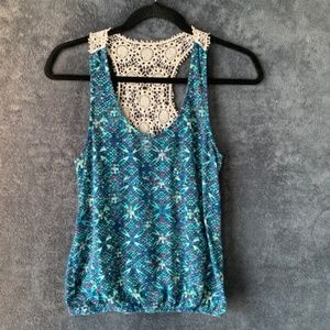 Boho Blue Tank Top